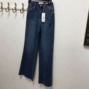 Dear John Fiona High-Rise Wide-Leg Women’s Jeans - medium wash Blue